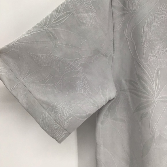 Caribbean Men’s Bird of Paradise textured Short Sleeve Woven Shirt NWT Size M - Picture 6 of 8